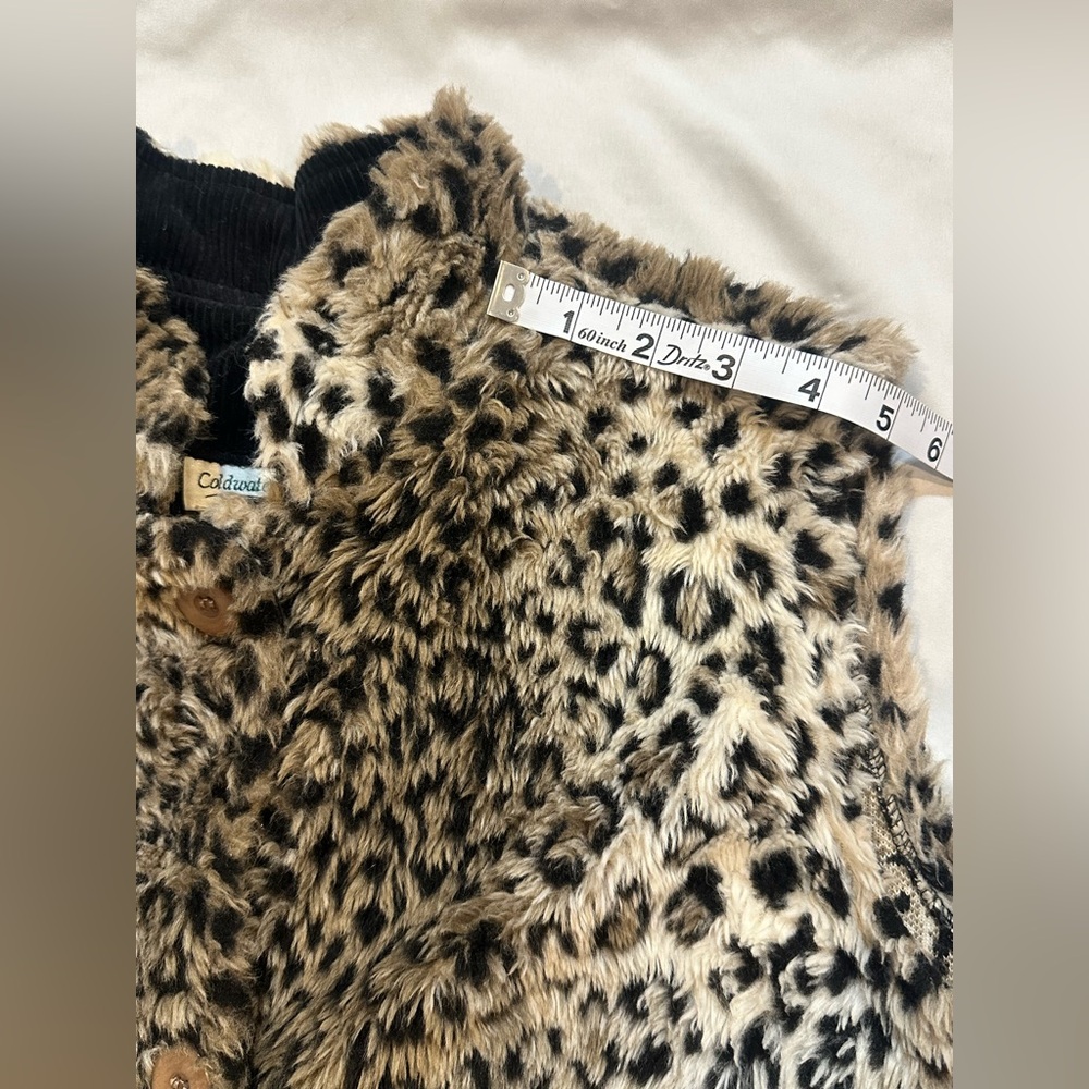 Coldwater Creek Leopard Print Faux Fur Vest - Picture 10 of 14